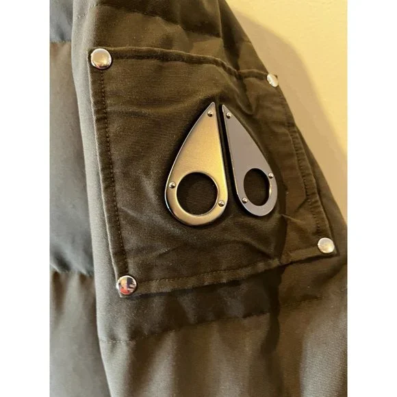 Moose Knuckle Down Filled Canada Men's Khaki Parka Hooded Coat Size XL